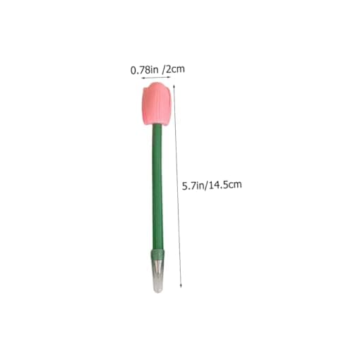 TOGEVAL stylos de signature stylisés signets pour plantes à tulipes - encre gel pratique en plastique