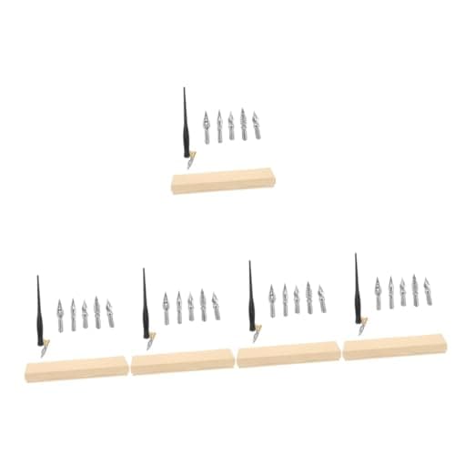 Operitacx 5 Ensembles Stylos de Feutre Incliné Marqueur S'agiter Rechargeable Pour Adulte Coloriage et Écriture - Crayon