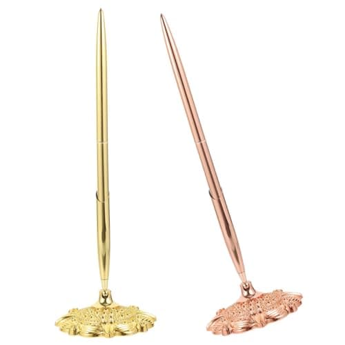 DIYEAH - Stylos à Bille Décoratifs Multifonction | Bureau, Hôtel | Design Unique, Écriture Douce et Facile | 2 Pièces