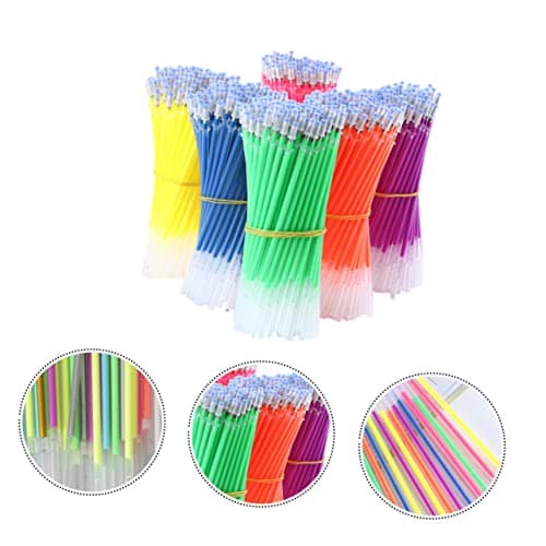 ARTIBETTER Lot de 50 Recharges de Stylos Gel Fluorescentes Colorées Recharge Scolaires pour Étudiants
