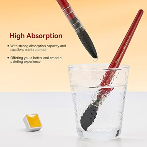 Set de 9 pinceaux Aquarelle pour Artistes