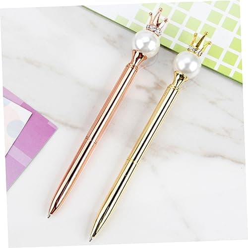 TEHAUX stylo à bille professionnel chic 2 pièces design en émail métal avec clip idéal pour bureau et école