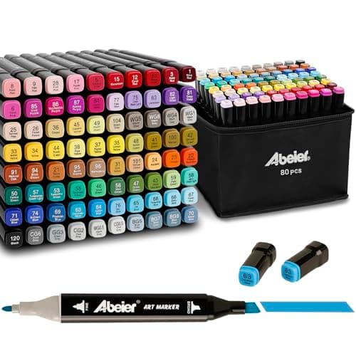 Feutre a alcool 168 couleurs marqueur permanent double pointe pouradultes dessin graffiti DIY art esquisse — 81 Couleurs