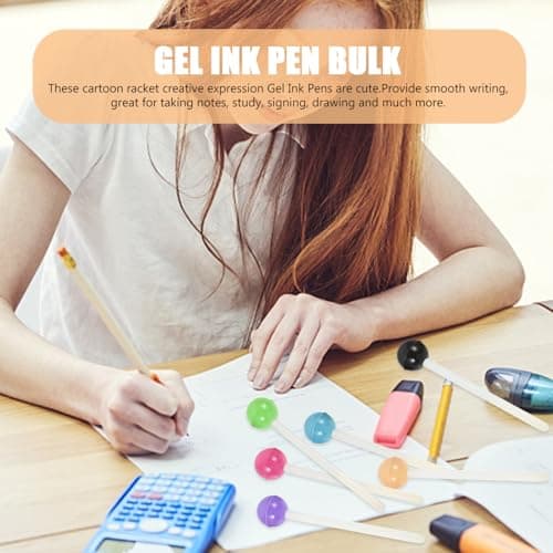 Jojofuny Stylos GelSucette Noir Bureau École Feminin Creatif
