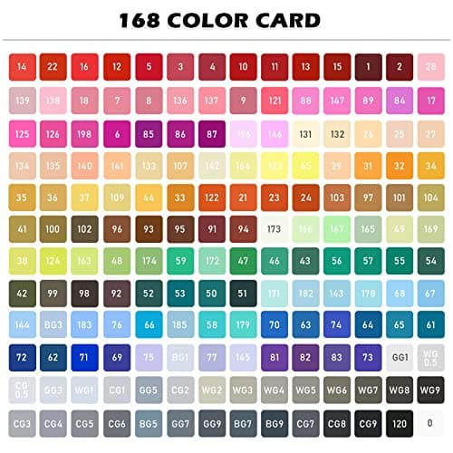 Feutre a alcool 168 couleurs marqueur permanent double pointe pouradultes dessin graffiti DIY art esquisse