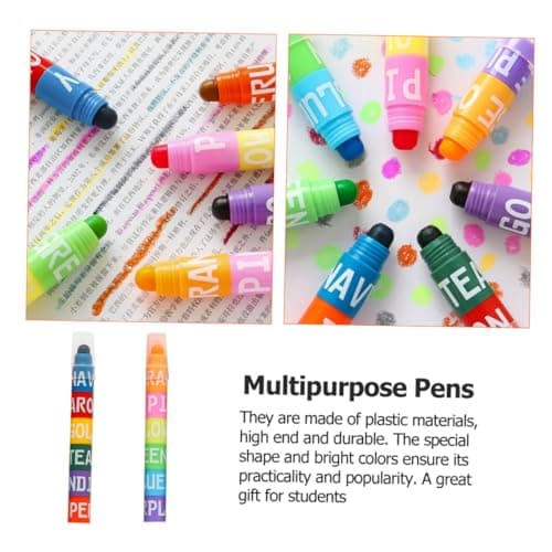 [VILLCASE 2 pièces surligneurs | Stylos à dessin | Étudiants | Scolaire | Couleurs changeantes | Plastique | Dessin et n