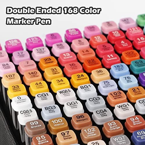 Feutre a alcool 168 couleurs marqueur permanent double pointe pouradultes dessin graffiti DIY art esquisse