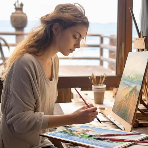 Set de 9 pinceaux Aquarelle pour Artistes