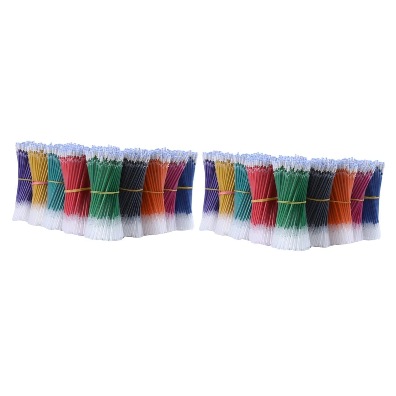 Operitacx 100 Pièces Recharge de Paillettes Stylo Gel Effaçable Noir | Brosse Scolaire Plastique