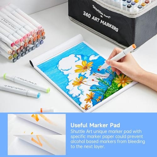 Shuttle Art 240 Feutres a Alcool Adultes Recycled Standard Coloriage Dessin