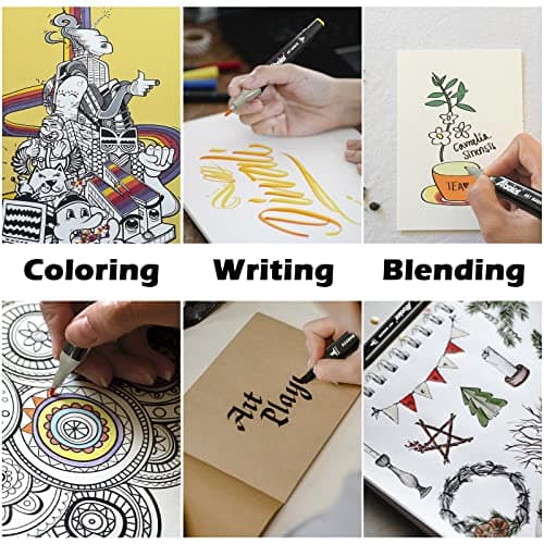 Feutre a alcool 168 couleurs marqueur permanent double pointe pouradultes dessin graffiti DIY art esquisse