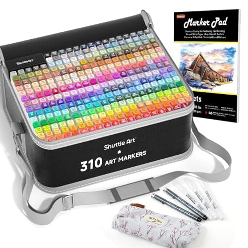 Shuttle Art 240 Feutres a Alcool Adultes Recycled Standard Coloriage Dessin — 310 Couleurs