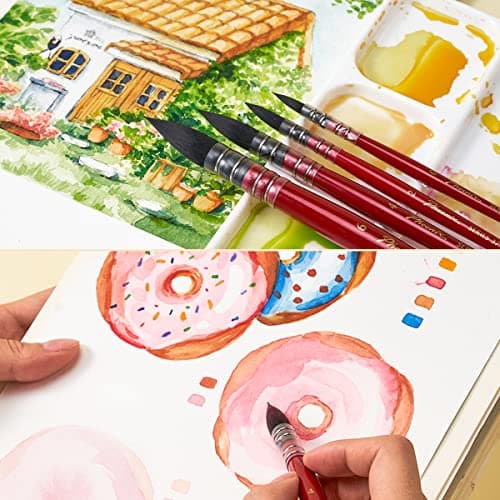 Set de 9 pinceaux Aquarelle pour Artistes
