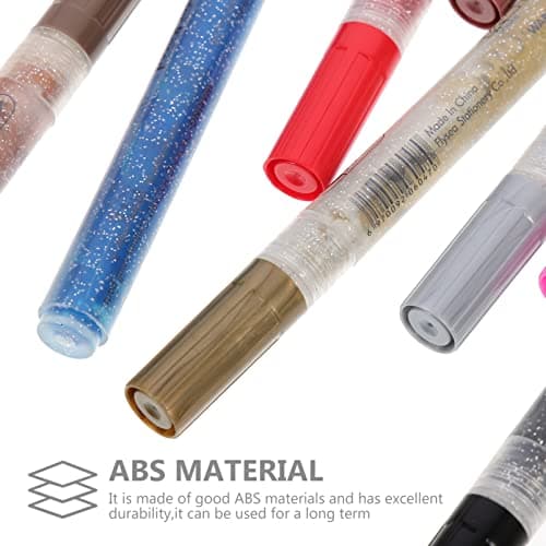 COHEALI Marqueurs À Gel Pailletés Multicolores Pour Art Et Bricolage Couleurs Éclatantes Convient Pour Artiste Entraînem