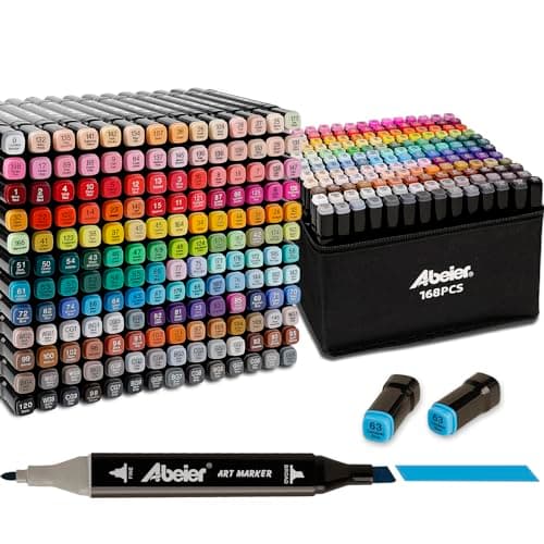 Feutre a alcool 168 couleurs marqueur permanent double pointe pouradultes dessin graffiti DIY art esquisse