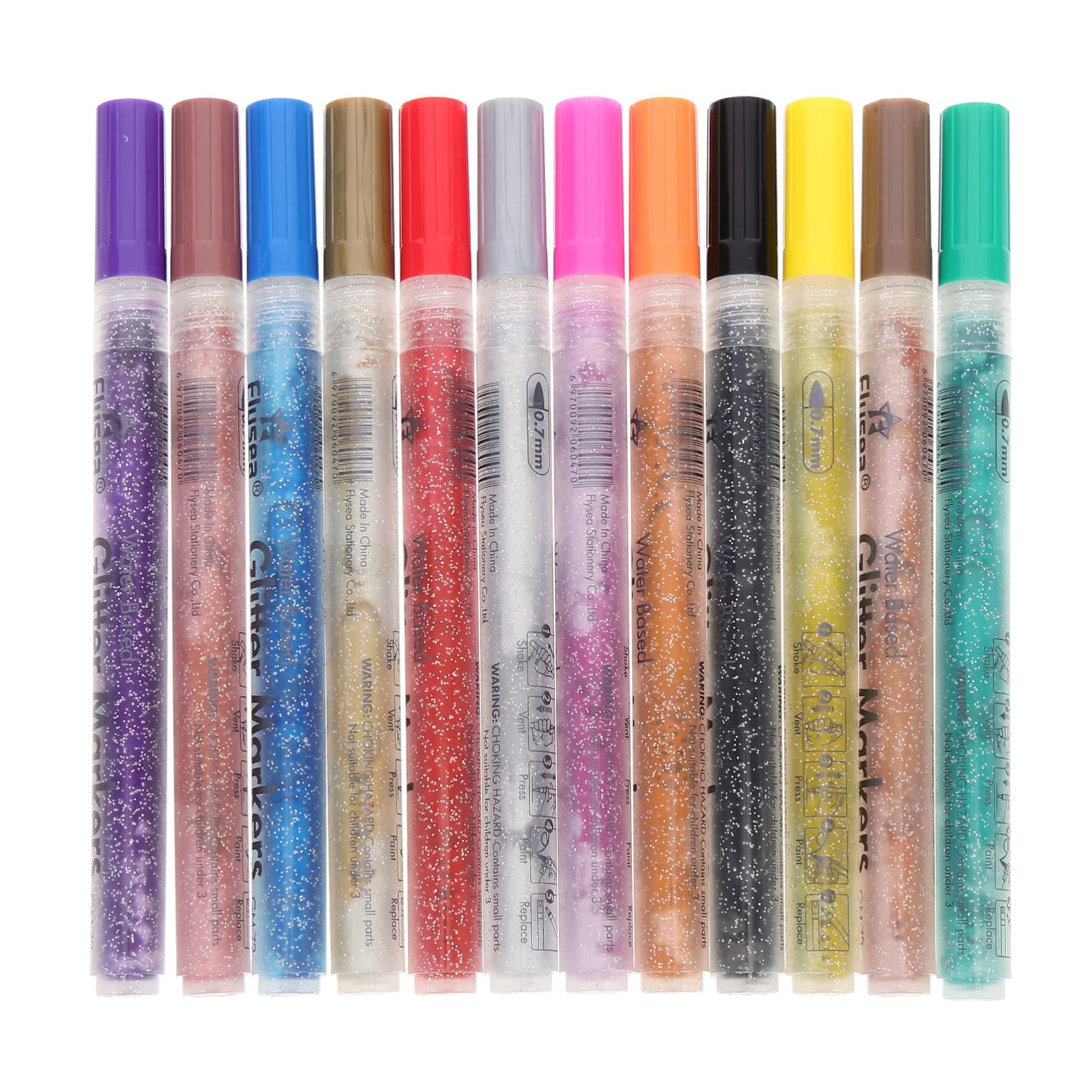 COHEALI Marqueurs À Gel Pailletés Multicolores Pour Art Et Bricolage Couleurs Éclatantes Convient Pour Artiste Entraînem